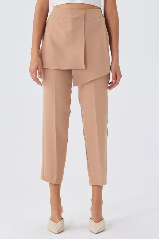 Asimetrik Pantolon Camel