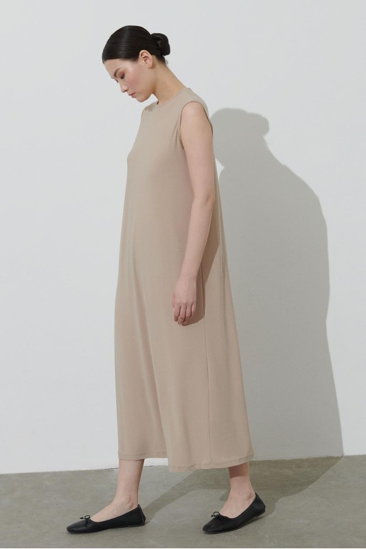 Nora İçlik Elbise Bej