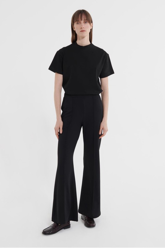 Fit Kesim Likralı Pantolon Siyah