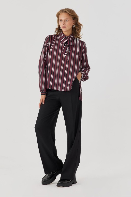 Charmy Over Gömlek Bordo