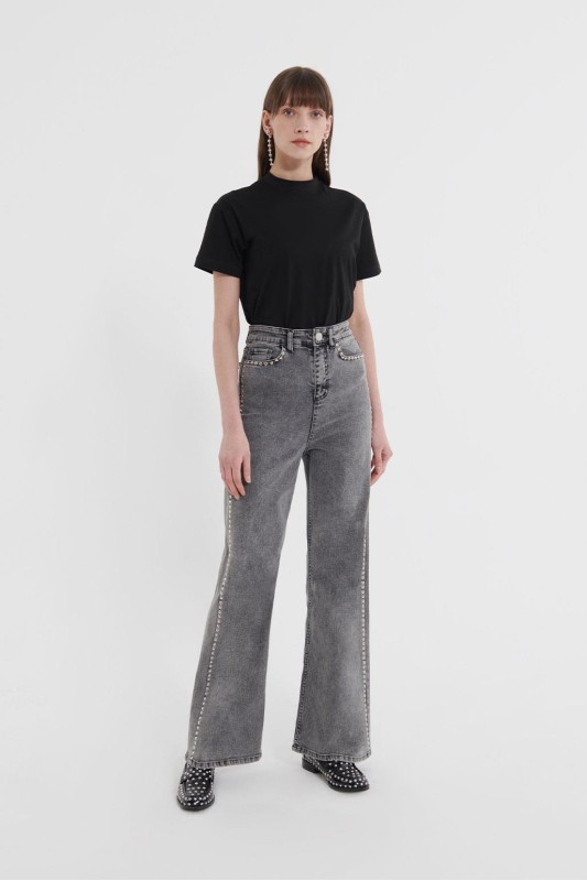 Drop Palazzo Jean Gri