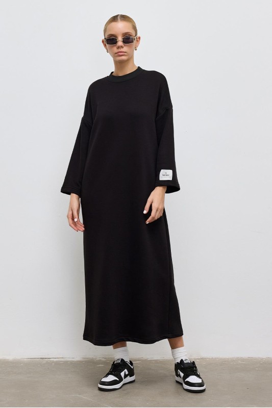 Rahat Kalıp Elbise Siyah