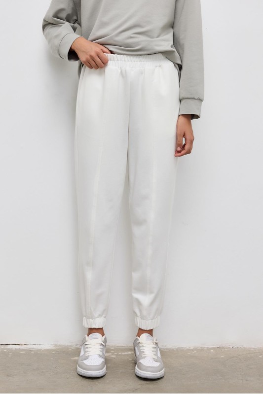 Jogger Fit Eşofman Ekru Jogger Fit Eşofman Ekru