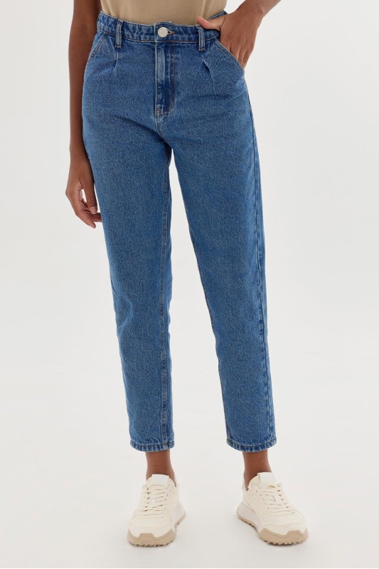 Ovi Mom Jean Orta Mavi