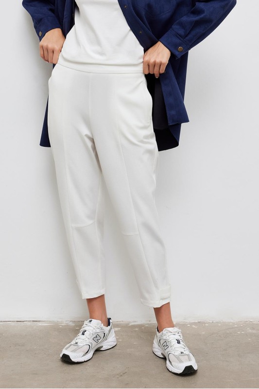 Jogger Çıtçıtlı Pantolon Ekru Jogger Çıtçıtlı Pantolon Ekru