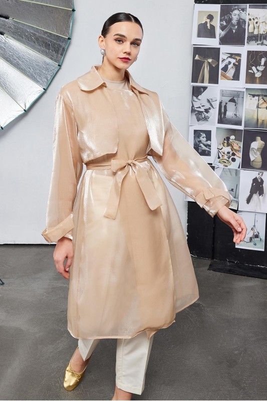 Oli Organze Trençkot Bal Köpüğü