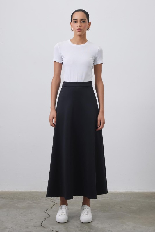 Nada Scuba Çan Etek Siyah Nada Scuba Çan Etek Siyah