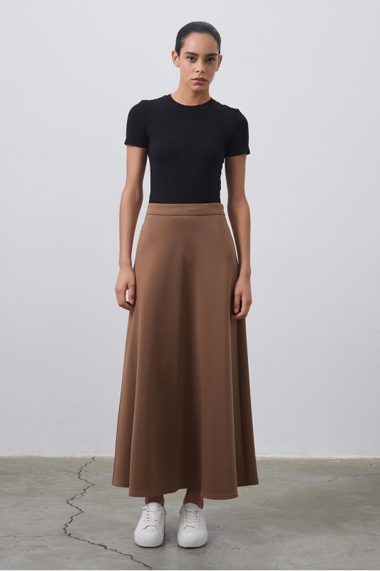 Nada Scuba Çan Etek Kahve Nada Scuba Çan Etek Kahve