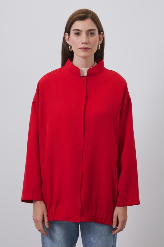 Raisa Bomber Ceket Kırmızı