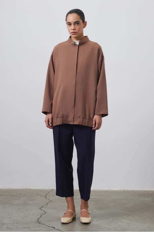 Raisa Bomber Ceket Açık Kahve